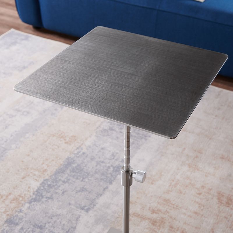 Stainless Steel Pedestal Cocktail Table Round/ Square Top Coffee Table