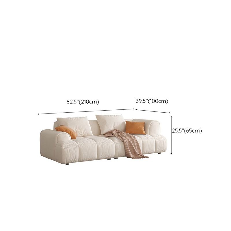 25.6" H Scandinavian Sectional Sofa L-Shape Fabric Sectional