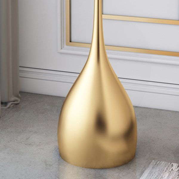 Contemporary Style Round Side End Table Metal Pedestal Sofa Side Accent Table