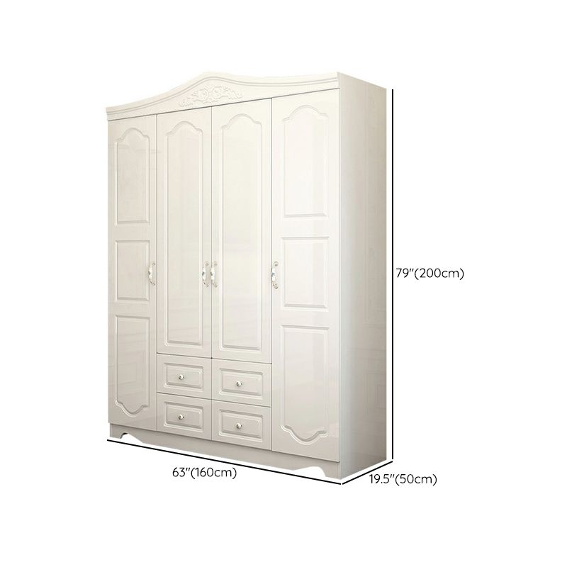 French Country Wardrobe Armoire Engineered Wood Wardrobe Closet