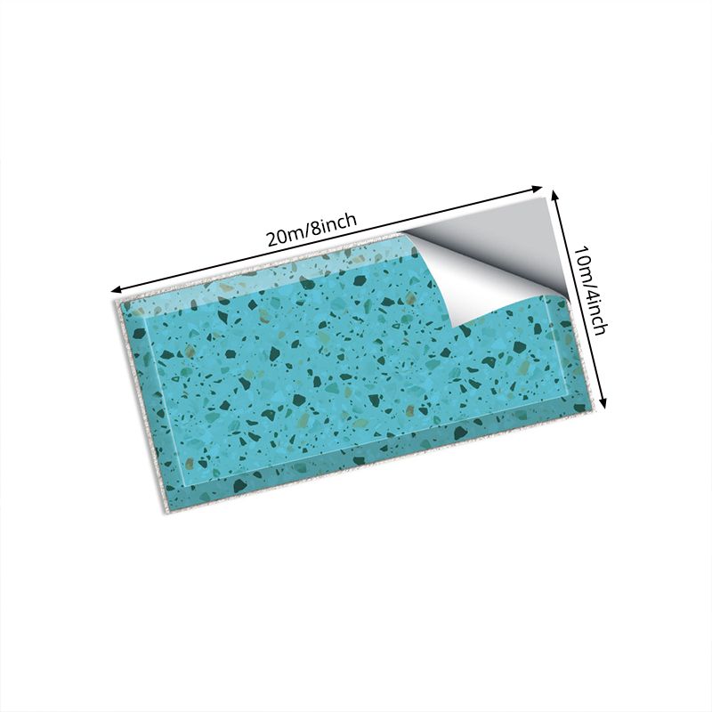 Dark Color Terrazzo Brick Wallpapers Peel and Stick Modernist Kitchen Wall Covering