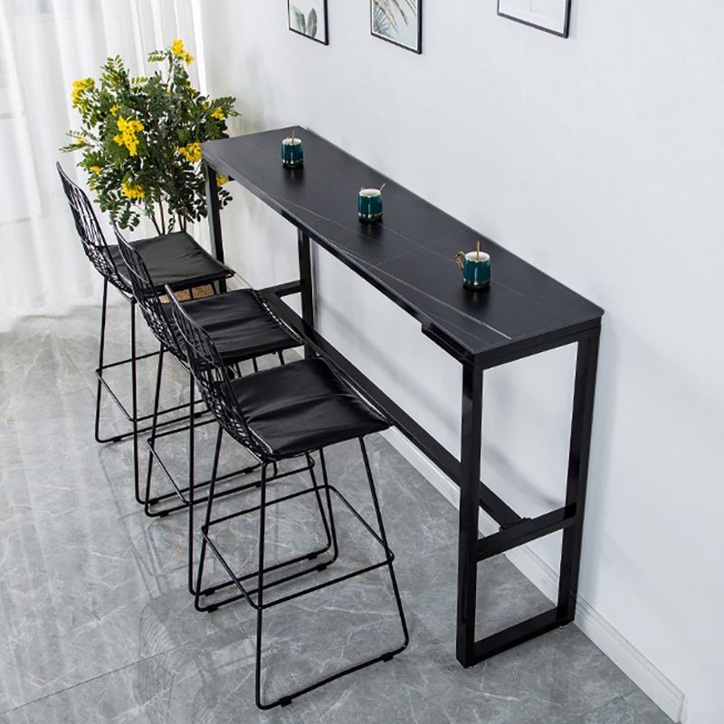 Modern Stone Bar Table Set 1/4/7 Pieces Counter Counter Set for Dining Room