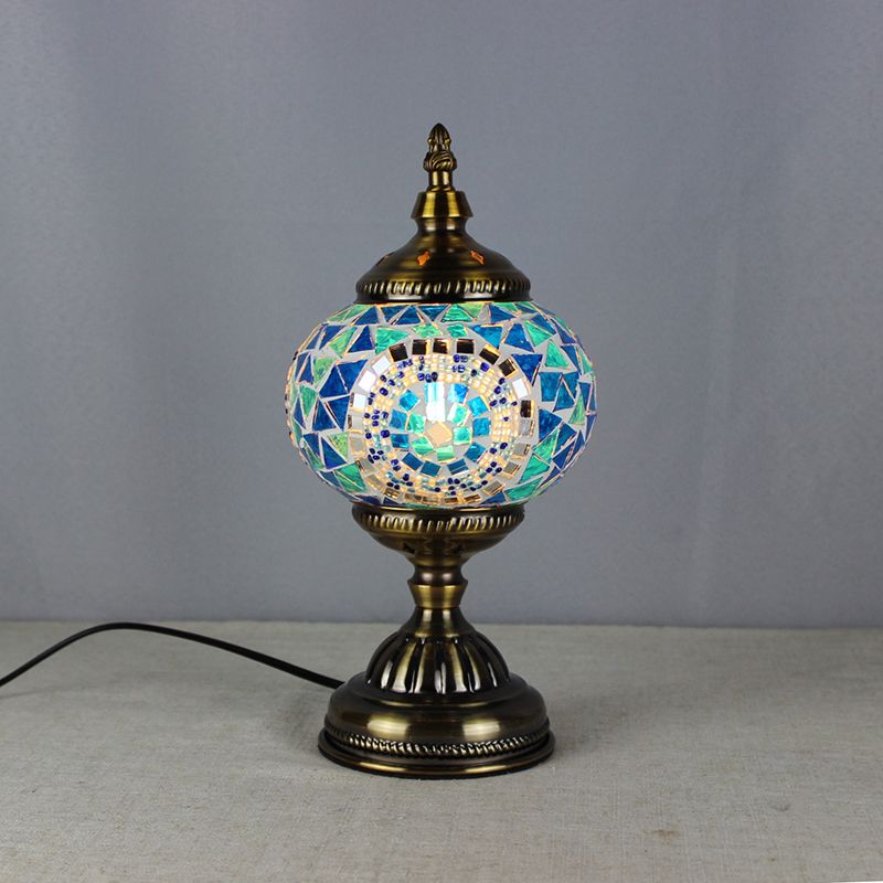 Fun a sud -est asiatico a mosaico turco scrivania leggera lampada da tavolo da tavolo da tavolo