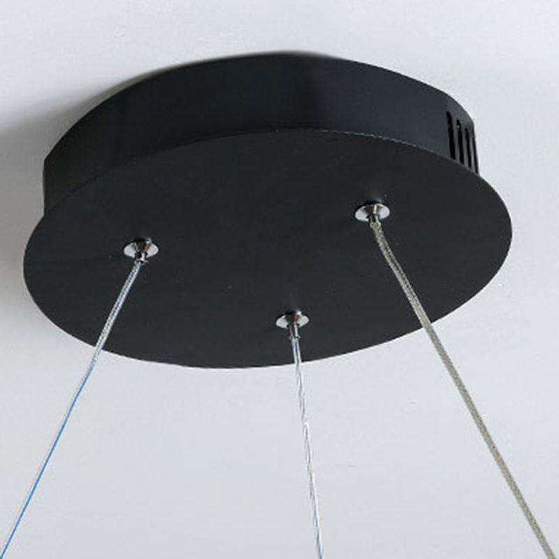 Aluminium lineaire LED -hanglamp in moderne creatieve stijl silicagelhangende lamp voor eetkamer