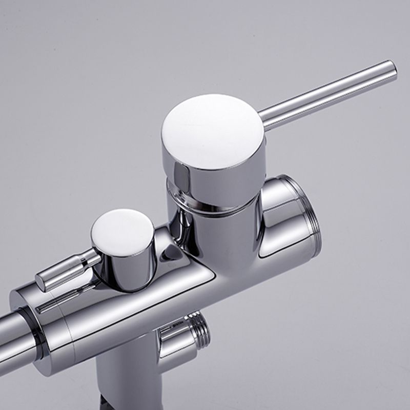 Modern Floor Mounted High Arc Freestanding Tub Filler Freestanding Copper Tub Filler Trim