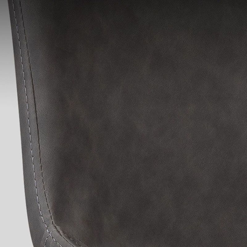 Leather Dining Side Chair Industrial Design Solid Back Dining Side Chairs