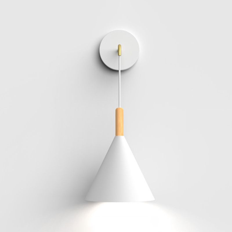 Modern Style Geometric Wall Lamps Metal 1 Light Sconce Lights