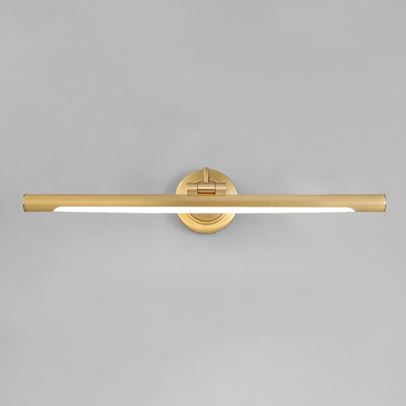 Modern Linear Vanity Light Fixture Copper Vanity Mirror Lights with Acrylic Shade