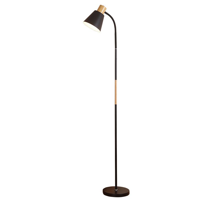 Noordse flexibele arm vloerlicht metallic 1 lampstudieruimte Standing Light
