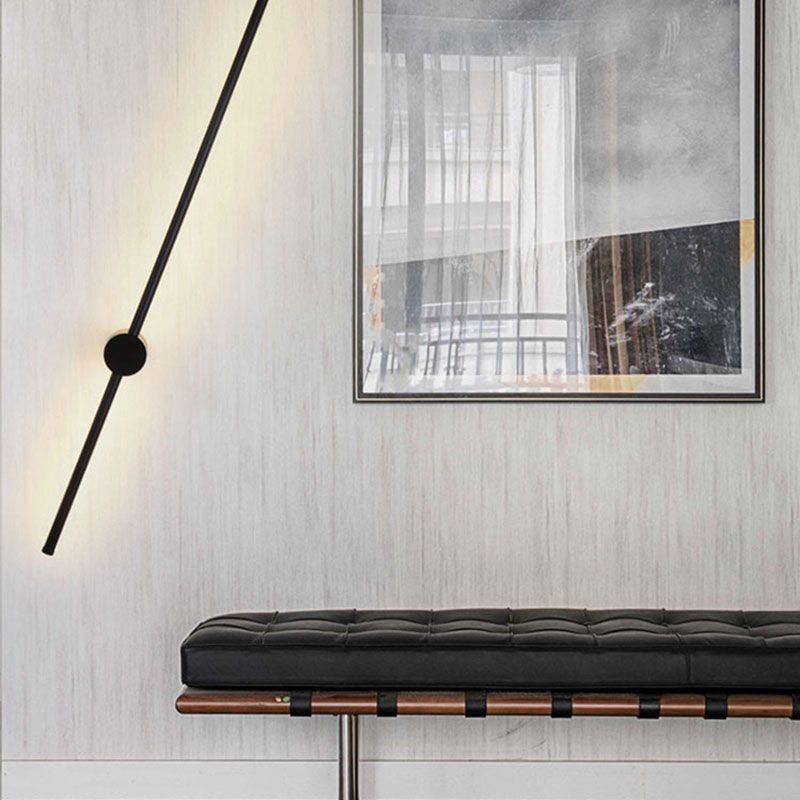 Lineaire wandkandelverlichting Moderne wandverlichting Wandmakerij metaal 1 lichte sconce lichten