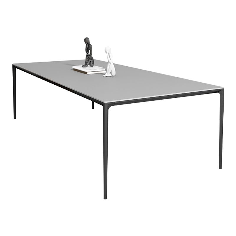 Sintered Stone Dining Table Simplicity Style 4 Legs Base Table for Dining Room