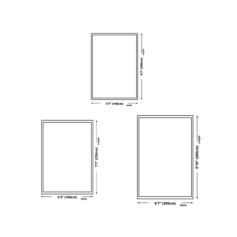 Grey Simplicity Rug Polyester Geometric Rug Washable Rug for Home Decor