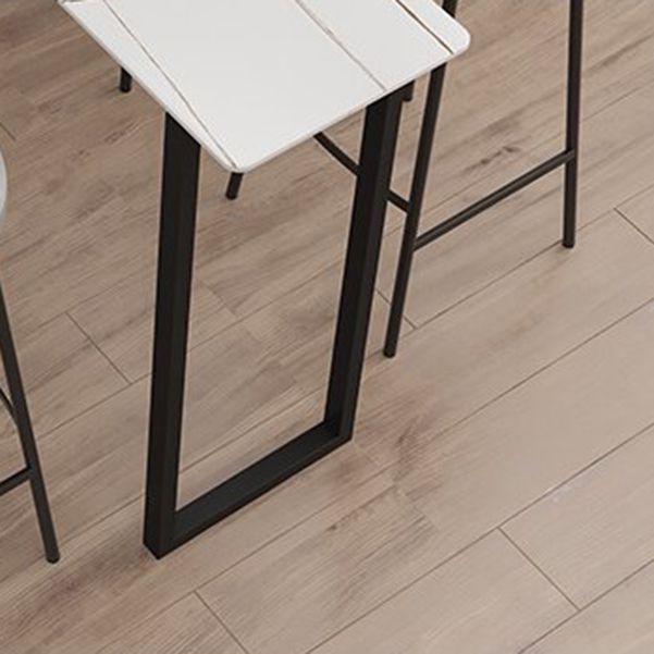 Modern Rectangle Sintered Stone Table Dining Bar Counter Table for Kitchen