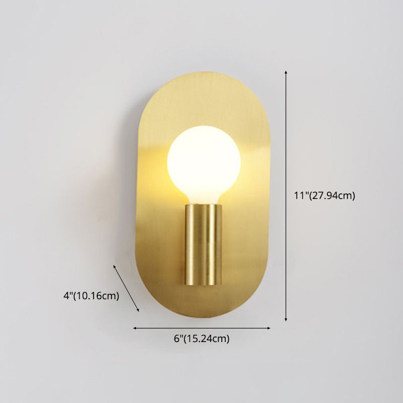 Appliques en laiton à 1 lumière lumières murales modernes