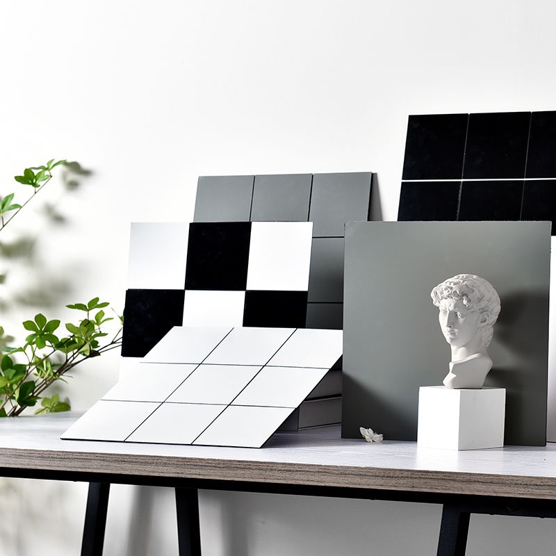 Modern Peel and Stick Tiles Vinyl Field Tile Square 5 Pack Peel & Stick Field Tile