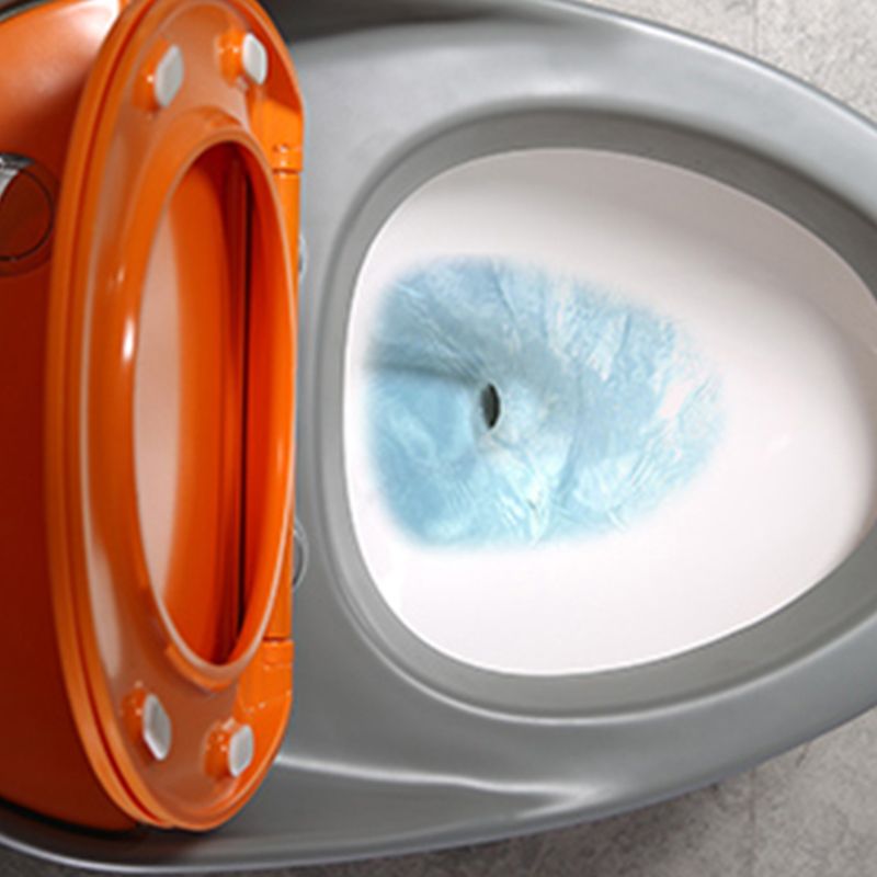 Modern All-In-One Toilet Bowl Floor Mounted Porcelain Round Urine Toilet