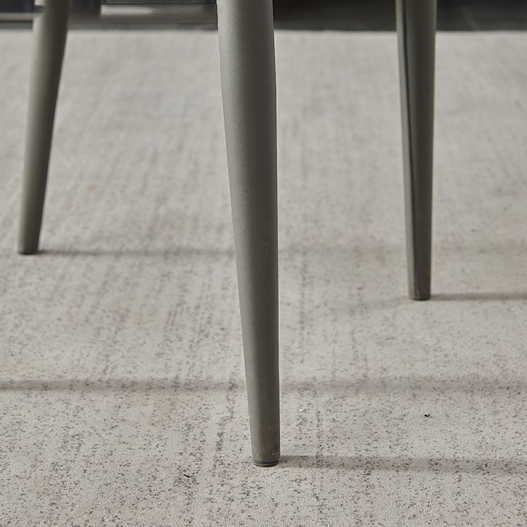 Parsons Matte Finish Dining Chair Designer Style Leather Meeting Room Side Chair