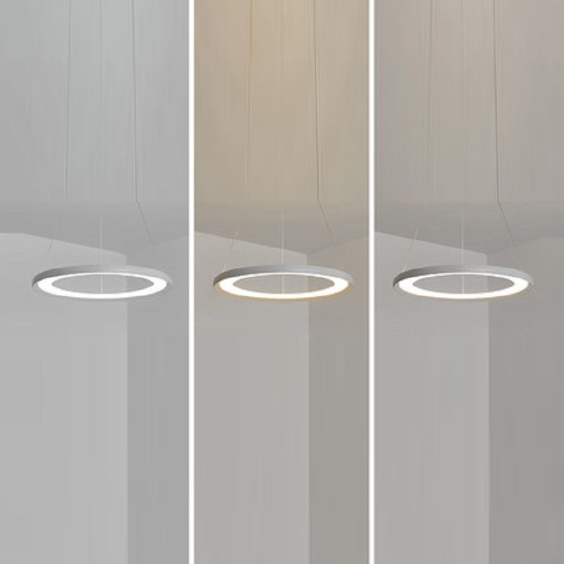 Round Hanging Light Kit Modern Style Metal Multi Lights Hanging Ceiling Lights