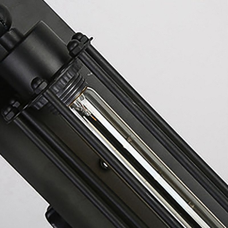 Illuminazione da parete rettangolo metallica in stile industriale 1 lampada da parete leggera