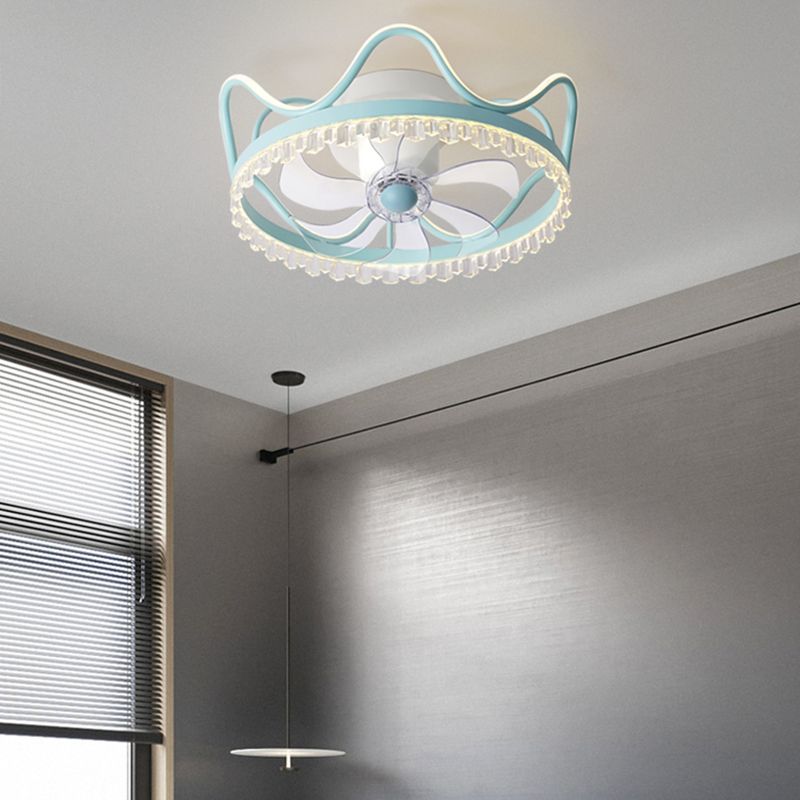 Éclair de plafond de forme de couronne moderne Lumières en métal 2 lumières à lad lampe à lampes lumineuses