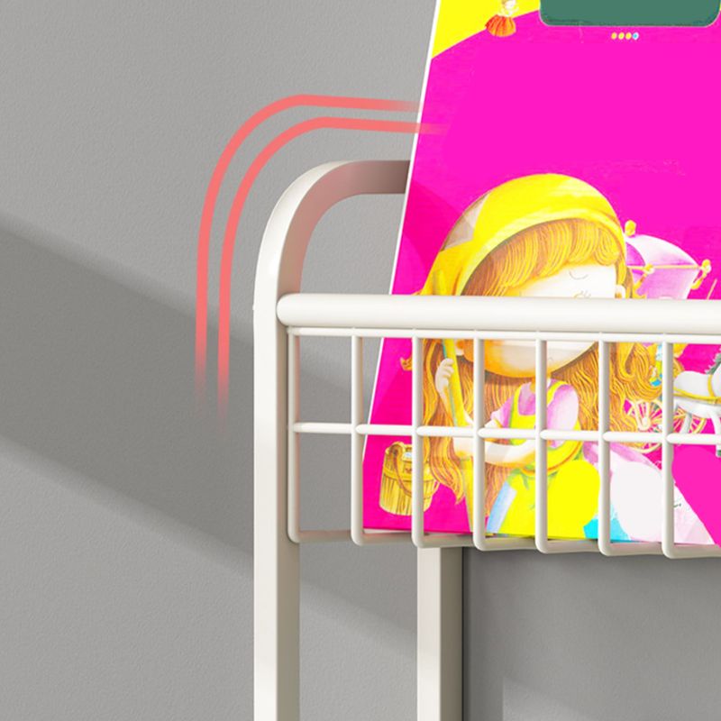 Floating Contemporary Bookcase Metal Closed Back Bookshelf with Shelves