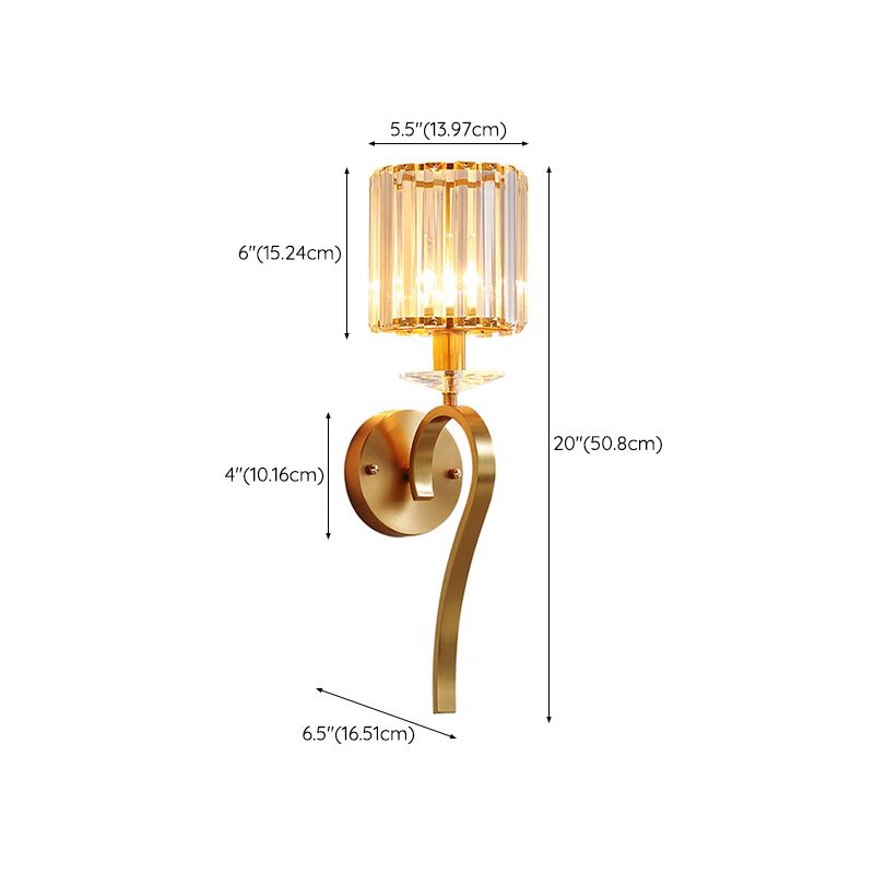 Unique Shape Wall Mount Light Fixture Modern Wall Mounted Lighting in Gold Fixture