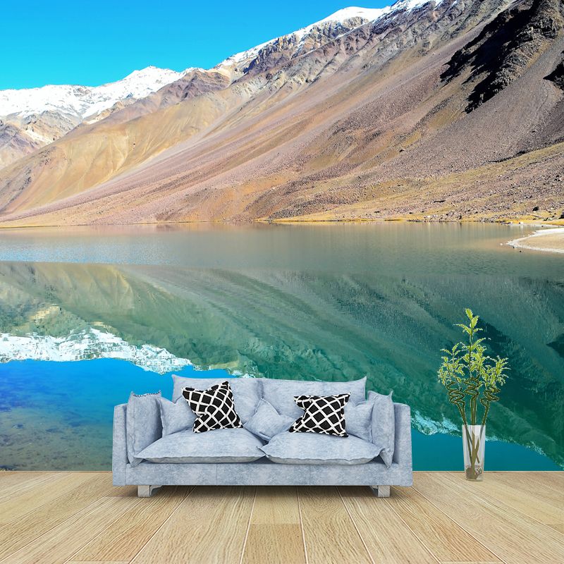 Mountain Mural Modern Style Stain Resistant Meeting Room, Customized Size