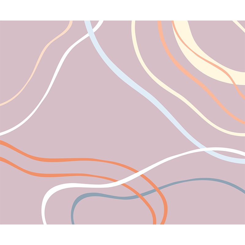 Abstract Curve Illustration Wall Mural Wallpaper Sitting Room Wall Mural