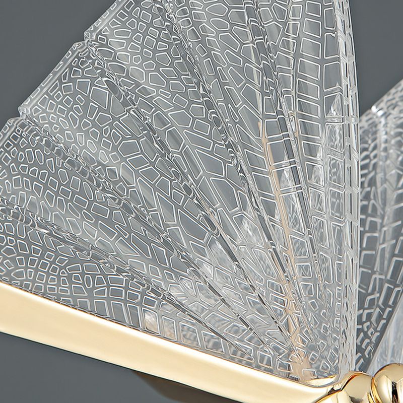 Moderne LED Hängende Licht mit Acrylbutterfly -Schatten -Anhänger Licht für Schlafzimmer