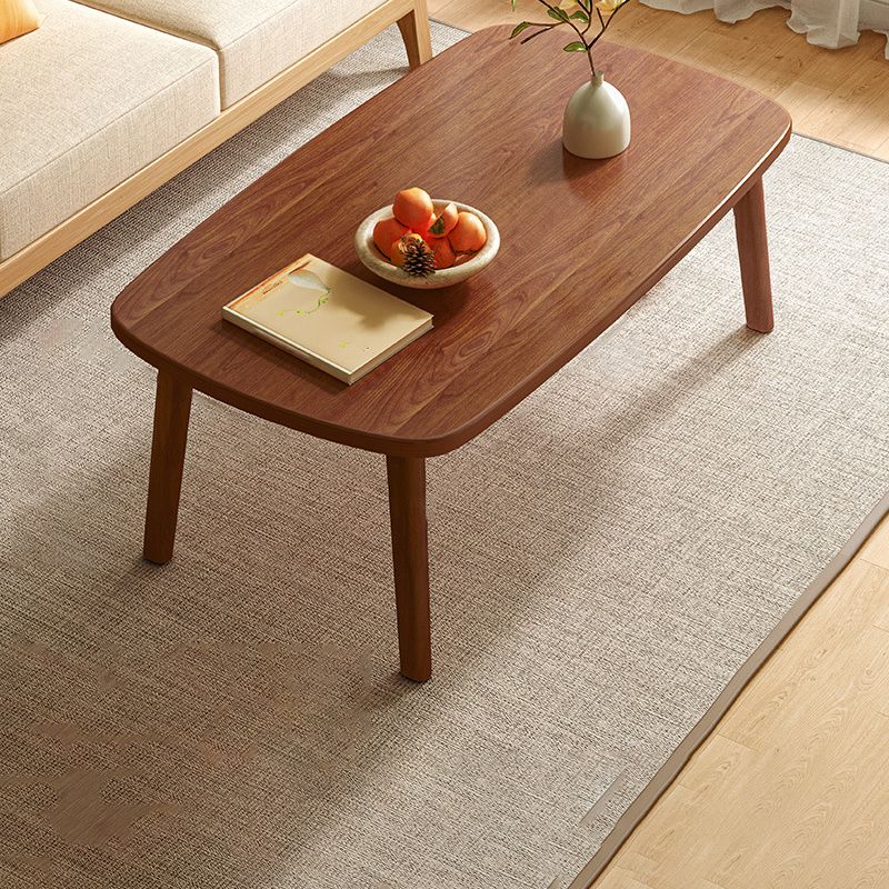 Scandinavian 4 Legs Coffee Table Wooden Coffee Table Set for Living Room