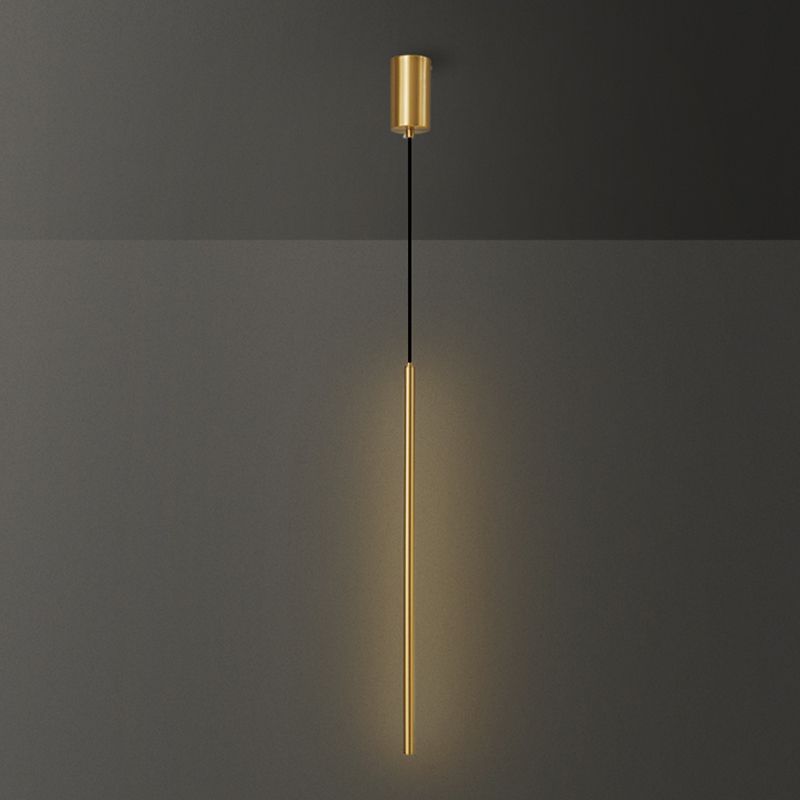 Lumières suspendues linéaires Symiss à montage suspendu en métal moderne pour chambre à coucher