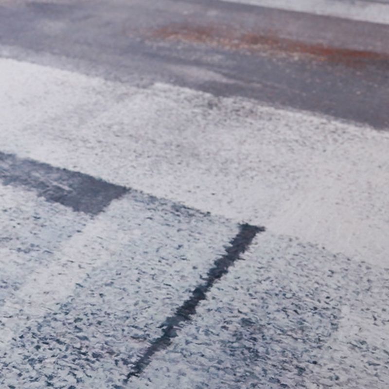 Gorgeous Living Room Carpet Gray Polyster Trendy Area Rug Non-Slip Backing Indoor Rug