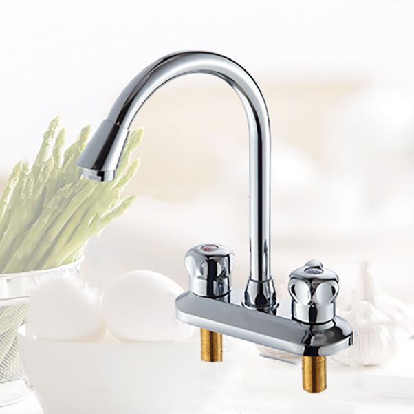 Modern Style Kitchen Faucet Gooseneck Countertop Installation Kitchen Faucet