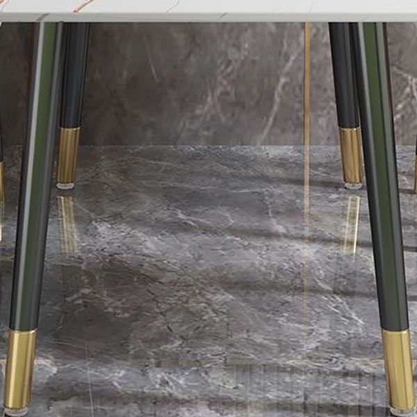 Simplicity Furniture Rectangle Stone Dining Room Table for Dining Room