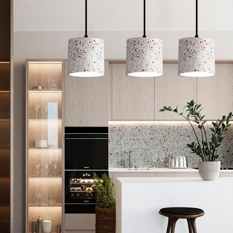 Modern Style Ceiling Suspension Lamp Shaded Hanging Ceiling Light with Cement Shade