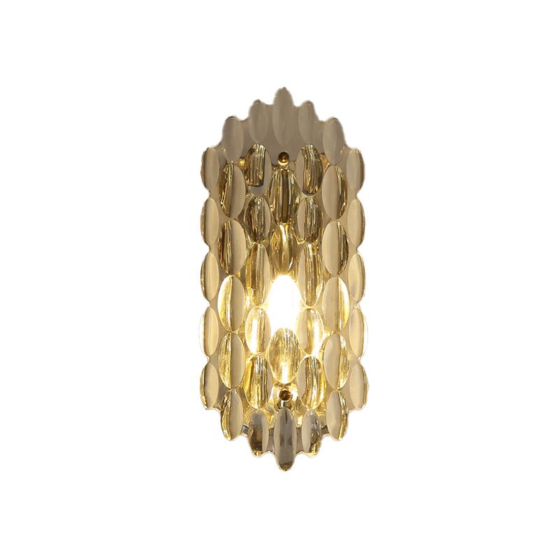 Modern Style Wall Light Crystal Sconces in Transparent for Bedroom