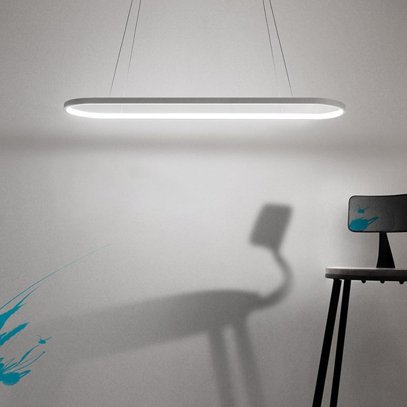 Oval Island Pendant Lights Ultra-Contemporary Acrylic Island Pendant Lights for Restaurant