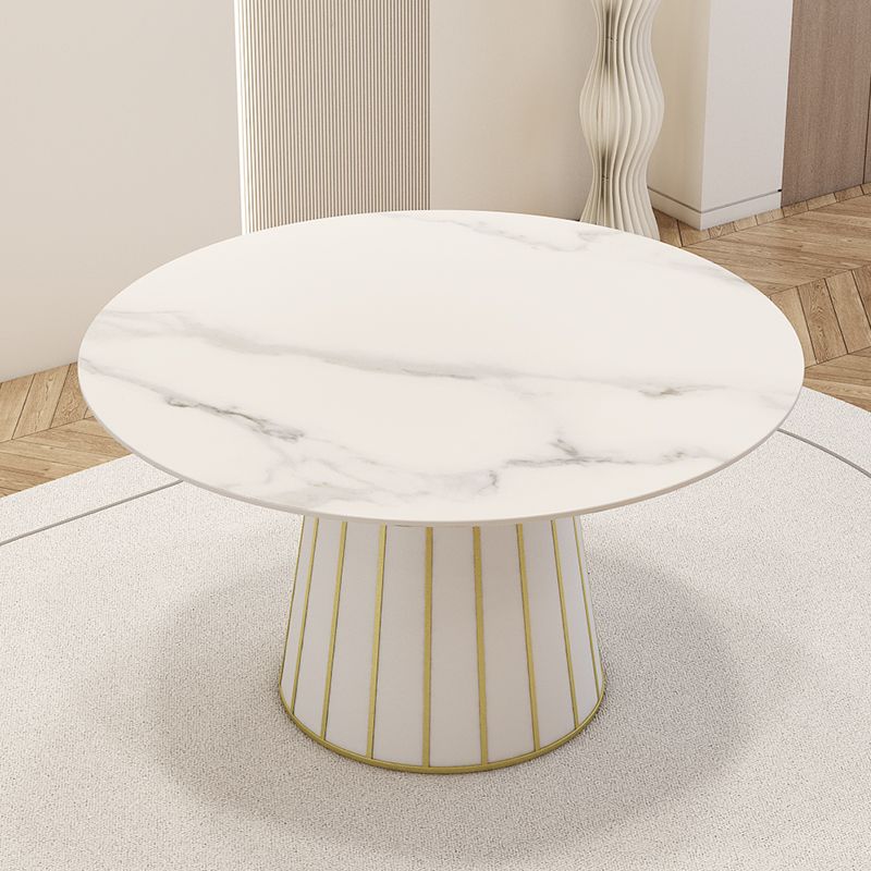 Nordic Round Stone Dining Table 1/7 Pieces Dining Set for Dining Room