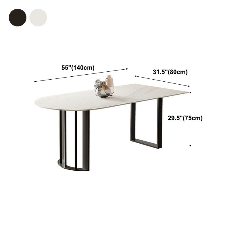 Simplicity Style Dining Table White Dinner Table for Home Kitchen Dinner
