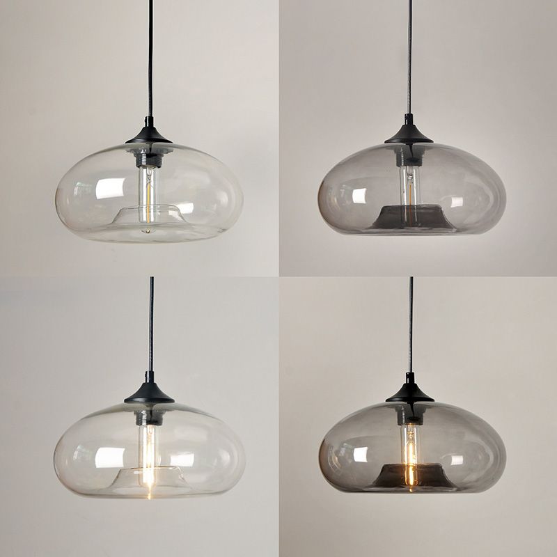 Zeitgenössischer Stil schattierter Anhänger Leuchte Leuchte Glas Esszimmer Anhänger Licht Kit