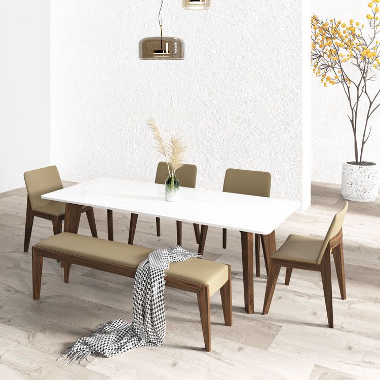 Dining Room Armless Chairs Modern Solid Wood Kitchen Chair for Home