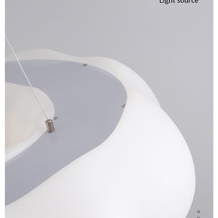 Nordic Minimalist Cloud Chandelier Lamp Resin Hanging Pendant Lights for Living Room