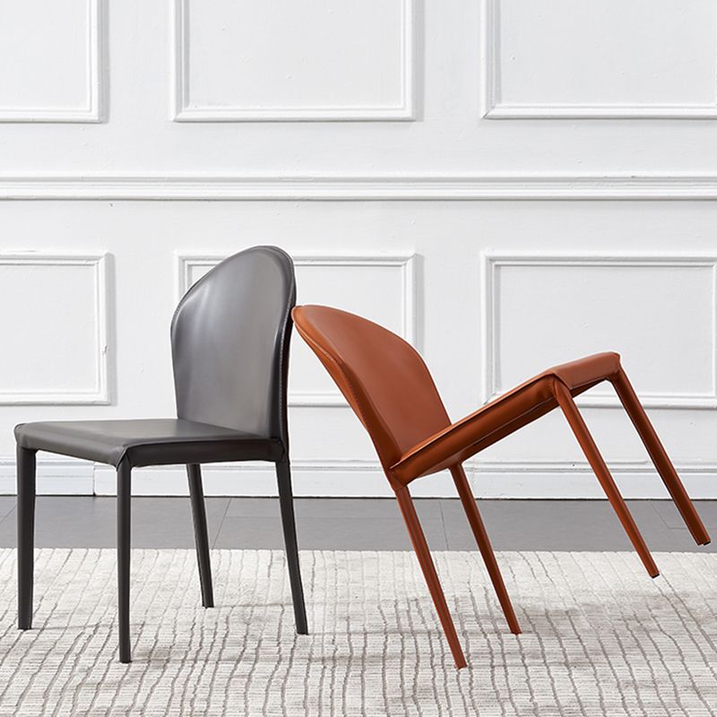 Contemporary Kitchen Dining Side Chair Matte Finish Dining Chair