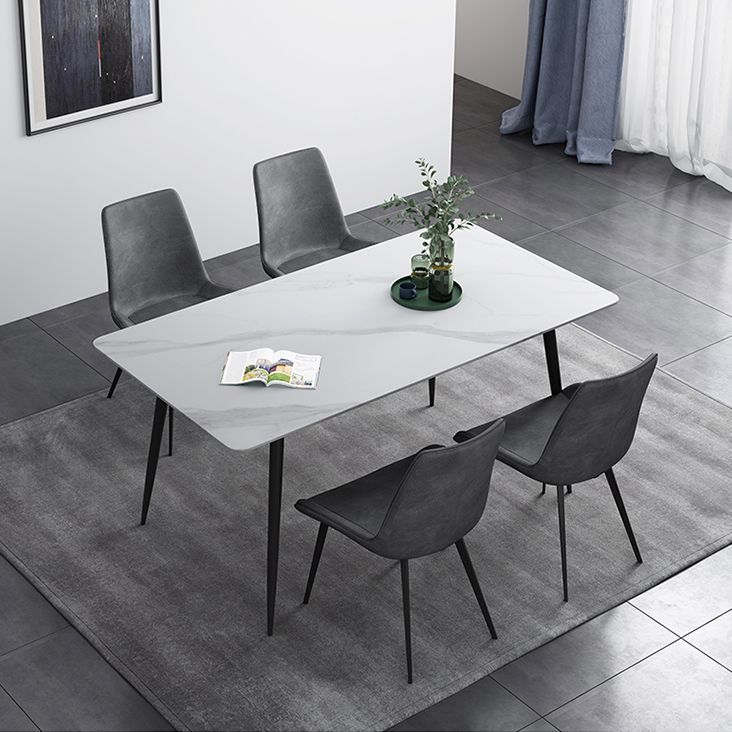 Mesa de comedor rectangular de estilo moderno muebles de 4 pies para el comedor