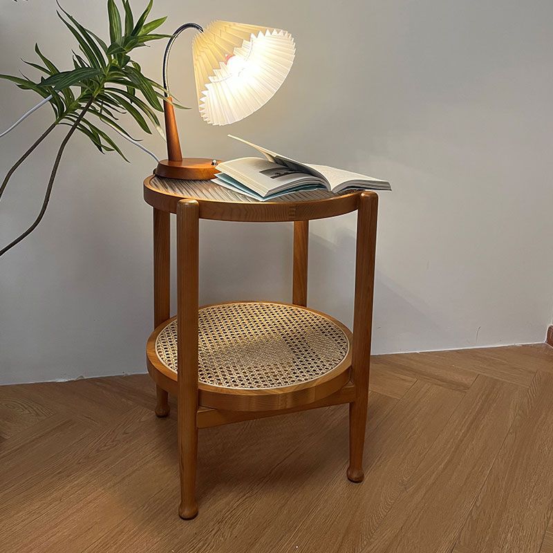 4 Legs Tropical Glass Coffee Table No Distressing Bunching Tables with Shelf