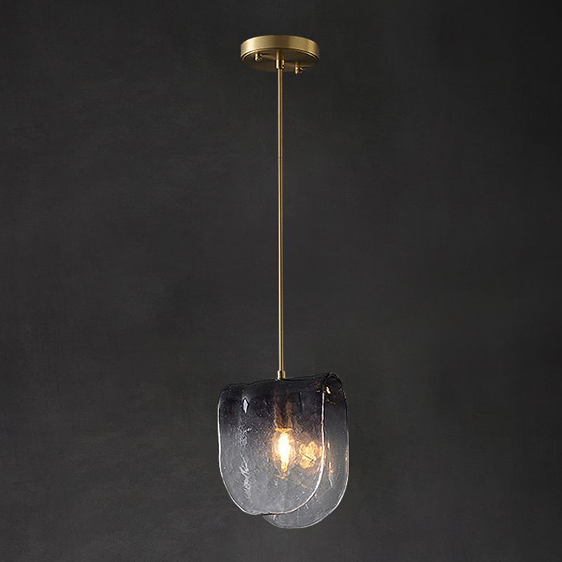 Verre moderne 1 luminaire de pendentif lumineux salon Light Hanging Light