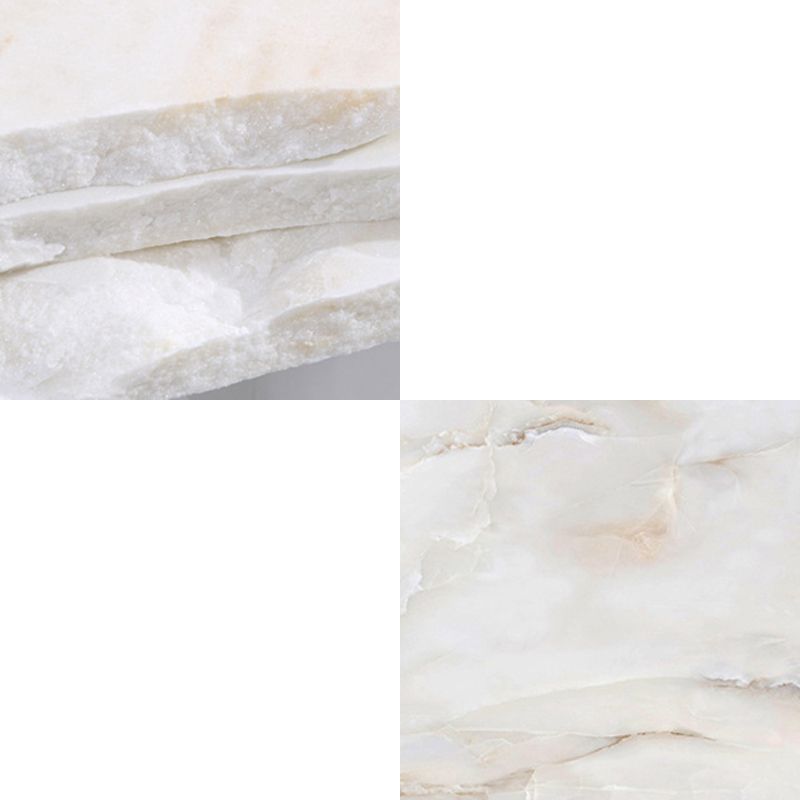 Glam Accent Table Marble Top Golden Sofa Console Table for Hall