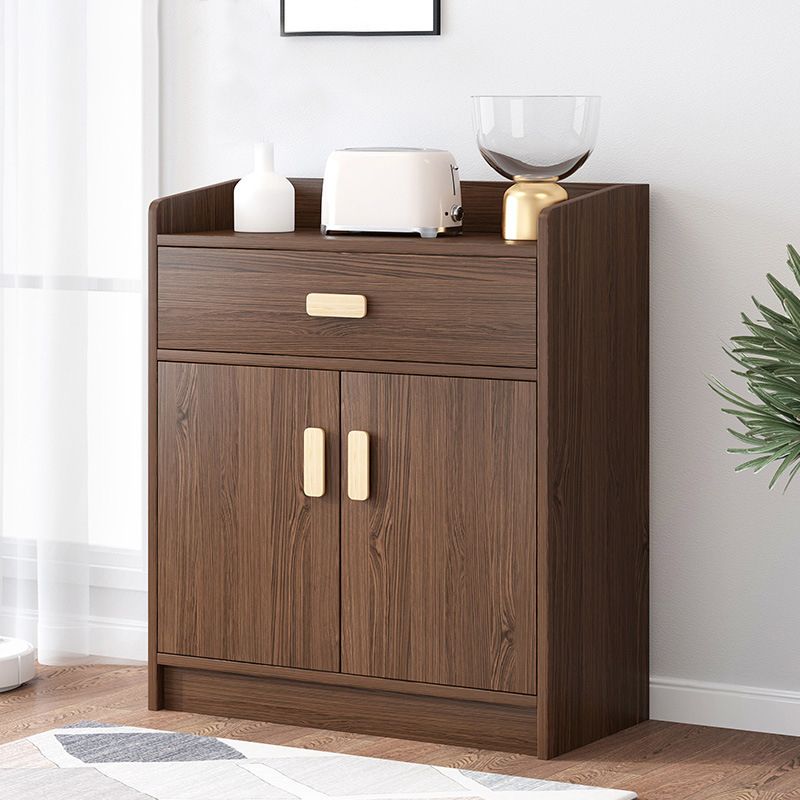 13.77" Wide Accent Chest with Drawer Contemporary Wood Chest with Door