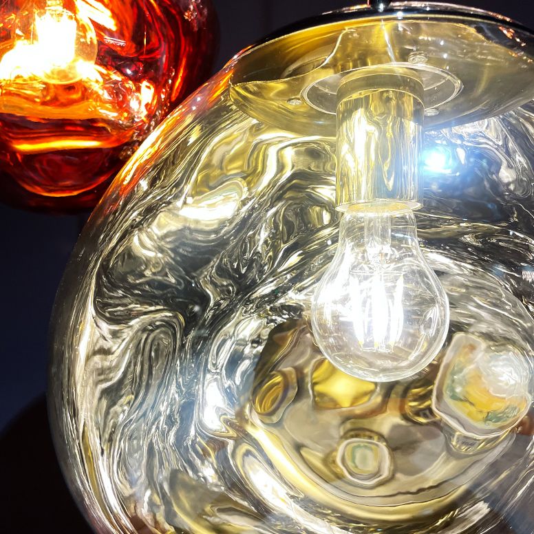 1-Ligth mondgeblazen glazen hanglampverlichtingsarmaturen Minimalisme plafondhanger voor slaapkamer