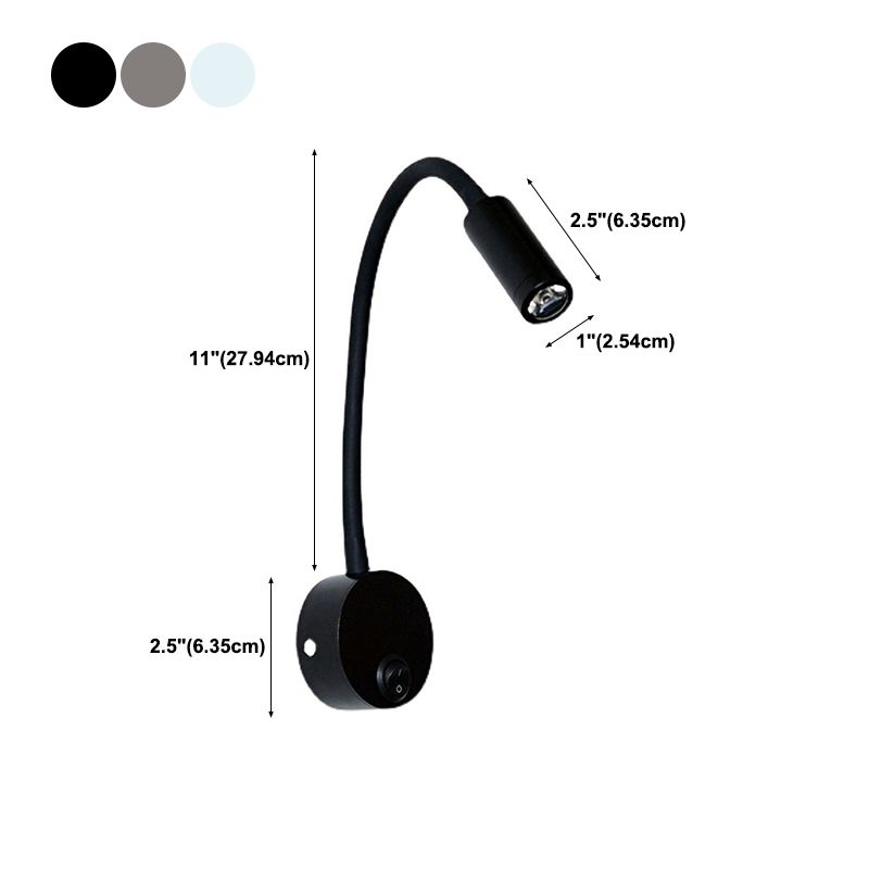 Metal Wall Light Modern Style 1 Light Wall Sconce for Bedroom